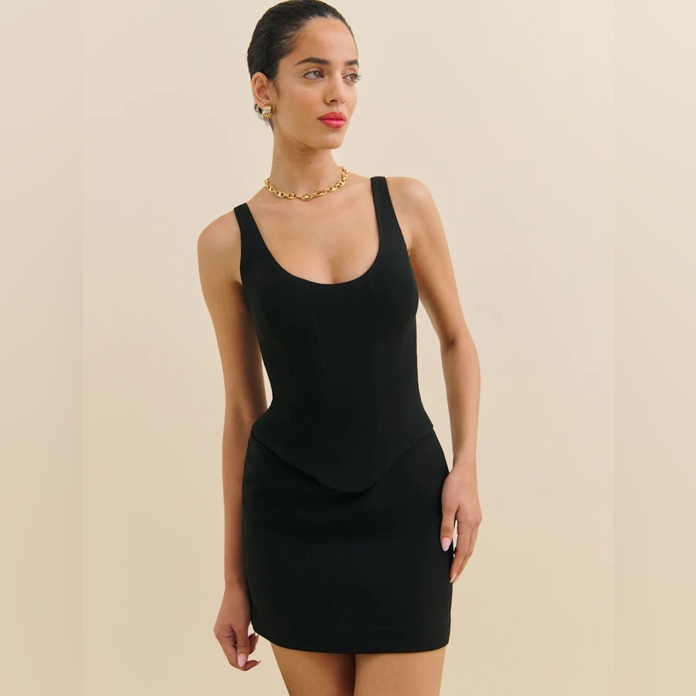 Reformation Allen Dress Black - Size 12 NWT